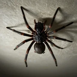 a big scarry alien spider crawling on the ceiling, 8 k, ultra realistic details octane render, scarry horror scene.