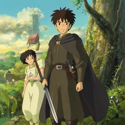 the lord of the rings riverdale, illustration, digital art, hdr, style of studio ghibli, makoto shinkai, wit studio