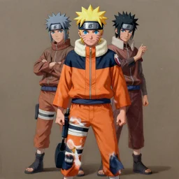 ultra realistic portrait painting of a fusion of obito and naruto, art by masashi kishimoto, 4 k, naruto artstyle, cel shaded, highly detailed, epic lighting, full body