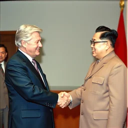 bill clinton shaking hands with kim jong un, vhs, old photograph