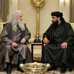 saddam hussein meeting sauron