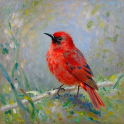 Chapulín Colorado portrait painting by Claude Monet