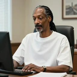Snoop Dogg in the office