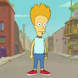 lil uzi vert as a character in beavis and butthead