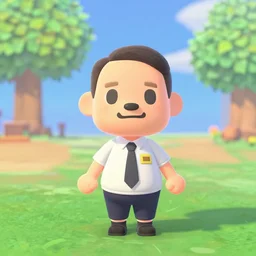 Richard Nixon in Animal Crossing