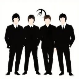 vector graphics of the beatles