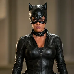 realistic photograph , Michelle Rodriguez as Catwoman