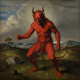 odd nerdrum painting of the devil, annie liebovitz, bosch,