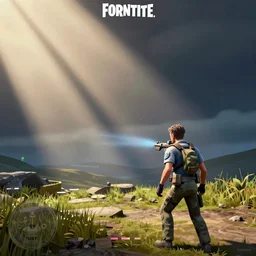 walter white in fortnite, gameplay screenshot