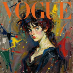 anime vogue, intricate oil painting by john singer sargent, trending on artstation, jackson pollock