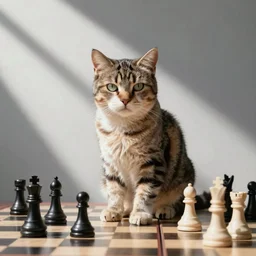 cat chess Andy Warhol