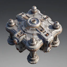 space base, top angle, jama jurabaev, tyler edlin, james paick, emmanuel shiru, victor mosquera, modular detailed, artstation, for aaa game, high quality