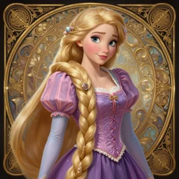 rapunzel with blonde hair as elsa from frozen, western, d & d, fantasy, intricate, elegant, highly detailed, digital painting, artstation, concept art, matte, sharp focus, illustration, art by artgerm and greg rutkowski and alphonse mucha