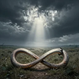 the concept of infinity but with a looming sense of want
