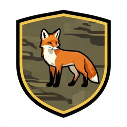military emblem that involves foxes