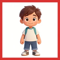 non - binary kid by disney concept artists, blunt borders, rule of thirds