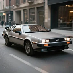 photo of a delorean