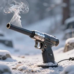 smoking gun, hyperdetailed, 8 k realistic, global illumination, radiant light, frostbite 3 engine, cryengine, trending on artstation, digital art, detailed background