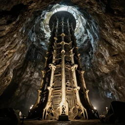 Giger Underground Bone Tower. 3840 x 2160 pixel