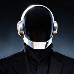 portrait of Guy-Manuel from Daft Punk , dramatic lighting, illustration by Greg rutkowski, yoji shinkawa, 4k, digital art, concept art, trending on artstation