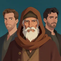 portrait of a wise interstellar spice smuggler, by stephen bliss and greg rutkowski and nasreddine dinet, complimentary color, smooth, illustration