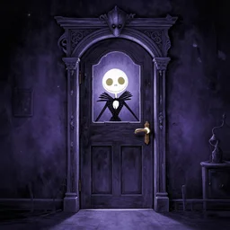 the door beyon the void by tim doyle and chris leib, from nightmare before christmas | detailed | elegant | trending on artstation
