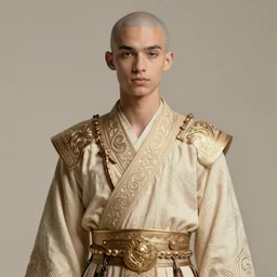young bald jaden smith as ancient libu warrior, ecru cloth, intricate, elegant, highly detailed, digital painting, artstation, concept art, smooth, sharp focus, illustration, orientalism, bouguereau, rutkowski, mucha