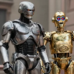vfx movie scene closeup 0 f robocop and c - 3 po in valhalla by emmanuel lubezki / n 9