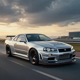 skyline gtr desktop wallpaper, trending  on deviantart, artstation
