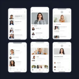 UI layout of a social media app