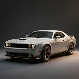 concept art, fururistic dodge hellcat, studio lighting studio photo