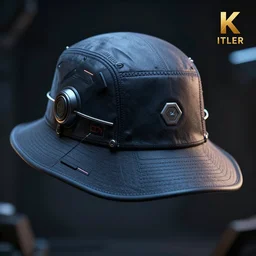 a hat from the future, cyberpunk, highly detailed, epic lighting, hyper photorealism, 8 k