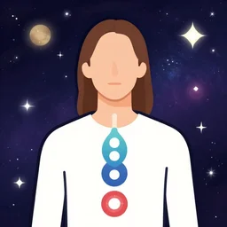 character portrait of russell brand with chakras, cosmos, simplistic, digital art, trending on artstation, 4k
