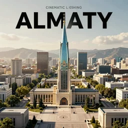 almaty city, movie poster, unreal engine, raytracing, post-processing, zbrush, substance painter, trending on ArtStation, Cinematic lighting, cinematic composition, rule of thirds , ultra-detailed, hyper realistic, render in unreal engine 5, Matte painting, movie concept art, hyper-detailed, insanely detailed, corona render, octane render, redshift render, 8k