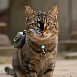 a film still of a cat in the mandalorian