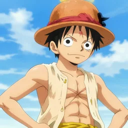 monkey d. luffy drawn by kentaro miura