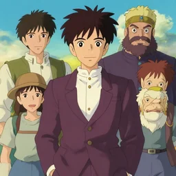 Lofi formal portrait, Ghibli style by Yoshitaka Amano and Wayne Barlowe and Ed Binkley and Ganesh