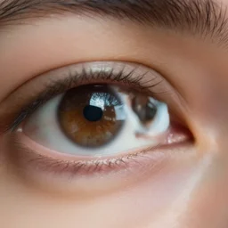 I can see it in your eyes, closeup of eye that goes deeper to another eye, then another,