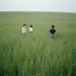 long grass field with figure film still 1 9 9 2