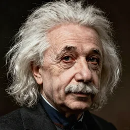 male - gaze einstein portrait