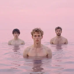 sam hyde emerging from pink water by greg rutkowski, claude monet, conrad roset, takato yomamoto, rule of thirds, sigma look, beautiful