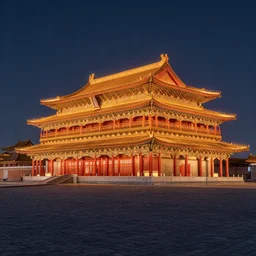 tang dynasty palace volumetric light