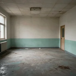 empty room inside an abandoned hospital
