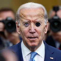 joe biden with cameras for eyes