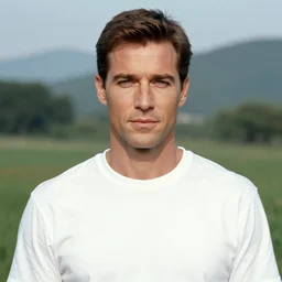 a portrait of a character in a scenic environment by Herb Ritts