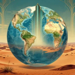 🗺️🗾🌏🌎, Art Deco, Trending Artstation, octane render, surrealistic, cinematic, horizon forbidden west