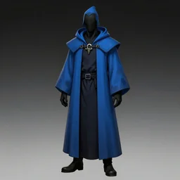 a plague doctor with a blue wizard robe as a d & d character, blue robe, magical, black fur armor, harry poter, concept sheet, painting by gaston bussiere, demon slayer, gta loading screen art, dramatic lighting, anime