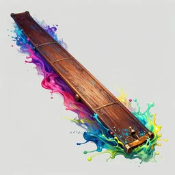 long boarding splash art graphic design color splash high contrasting art, fantasy, highly detailed, art by greg rutkowski