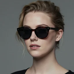 portrait of amber heard wearing sunglasses, hyper realism, muted colours, rococo, tom bagshaw, trevor brown style