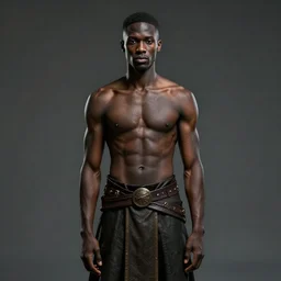 portrait of a slender strong tall dark rogue blackman. Epic fantasy. beautiful. hyperrealism symetric face cinematic top lighting, insanely detailed and intricate, face by wlop, Charlie Bowater, golden ratio, symmetric matte painting, cinematic, trending on artstation, deviantart and cgsociety, 8k, high resolution